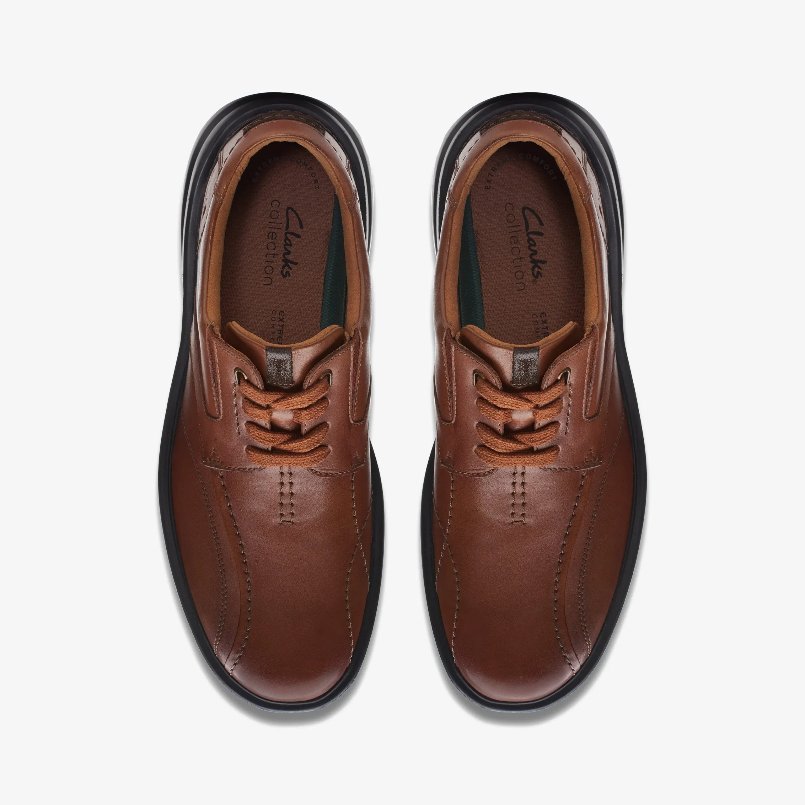 Clarks Gessler Lace Dark Tan Leather Store