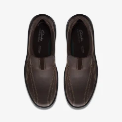 Clarks Gessler Step Dark Brown Leather Clearance