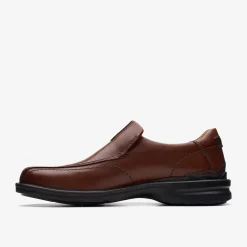 Clarks Gessler Step Dark Tan Leather Store