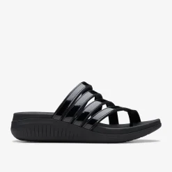 Clarks Glide Hi Iris Black Patent Shop