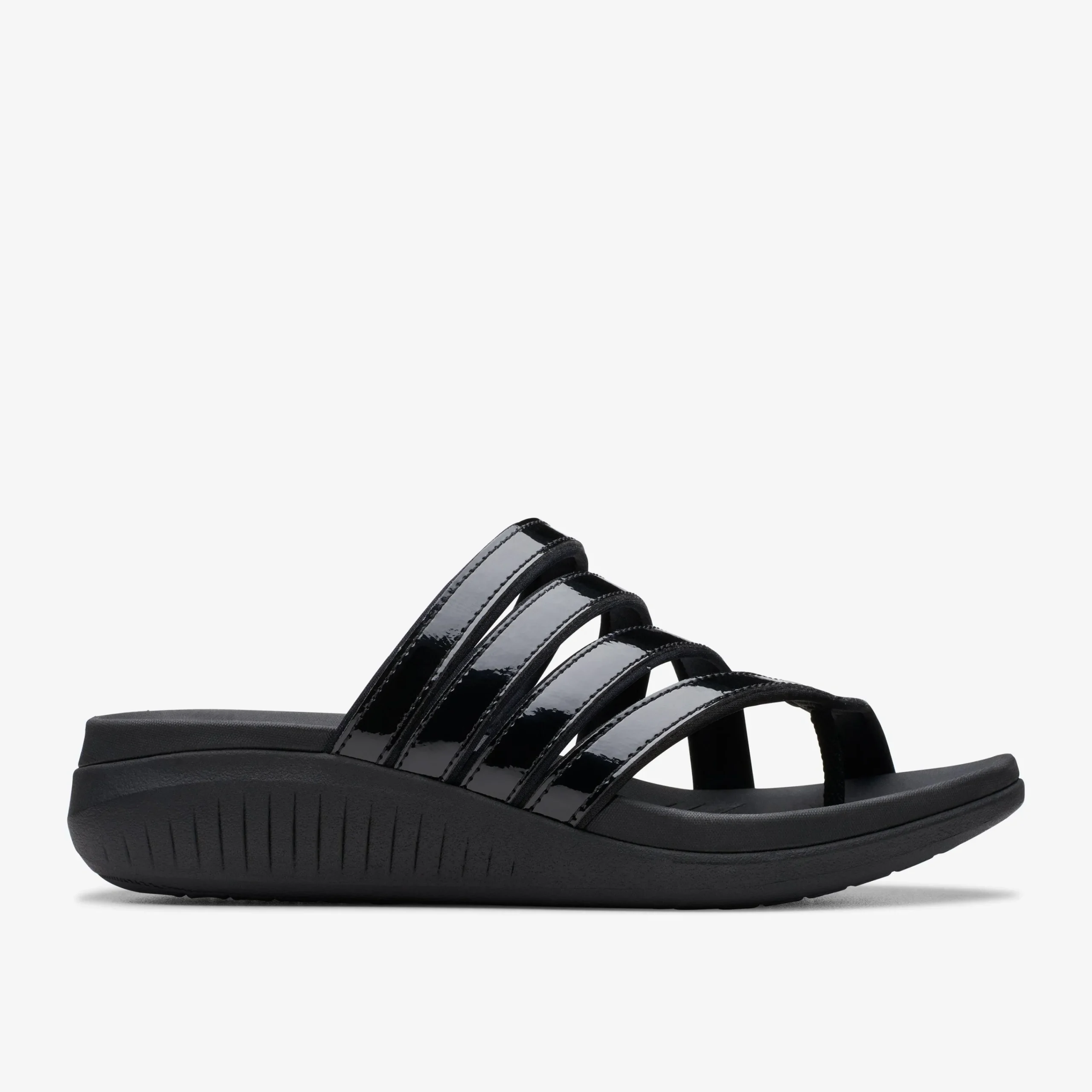 Clarks Glide Hi Iris Black Patent Shop