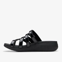 Clarks Glide Hi Iris Black Patent Shop