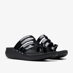 Clarks Glide Hi Iris Black Patent Shop