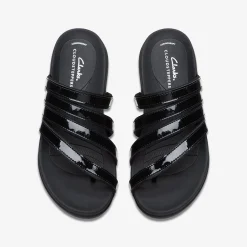 Clarks Glide Hi Iris Black Patent Shop