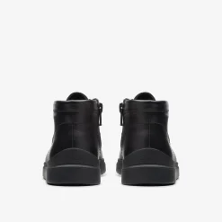 Clarks Goal Wally Kid Black Leather Cheap