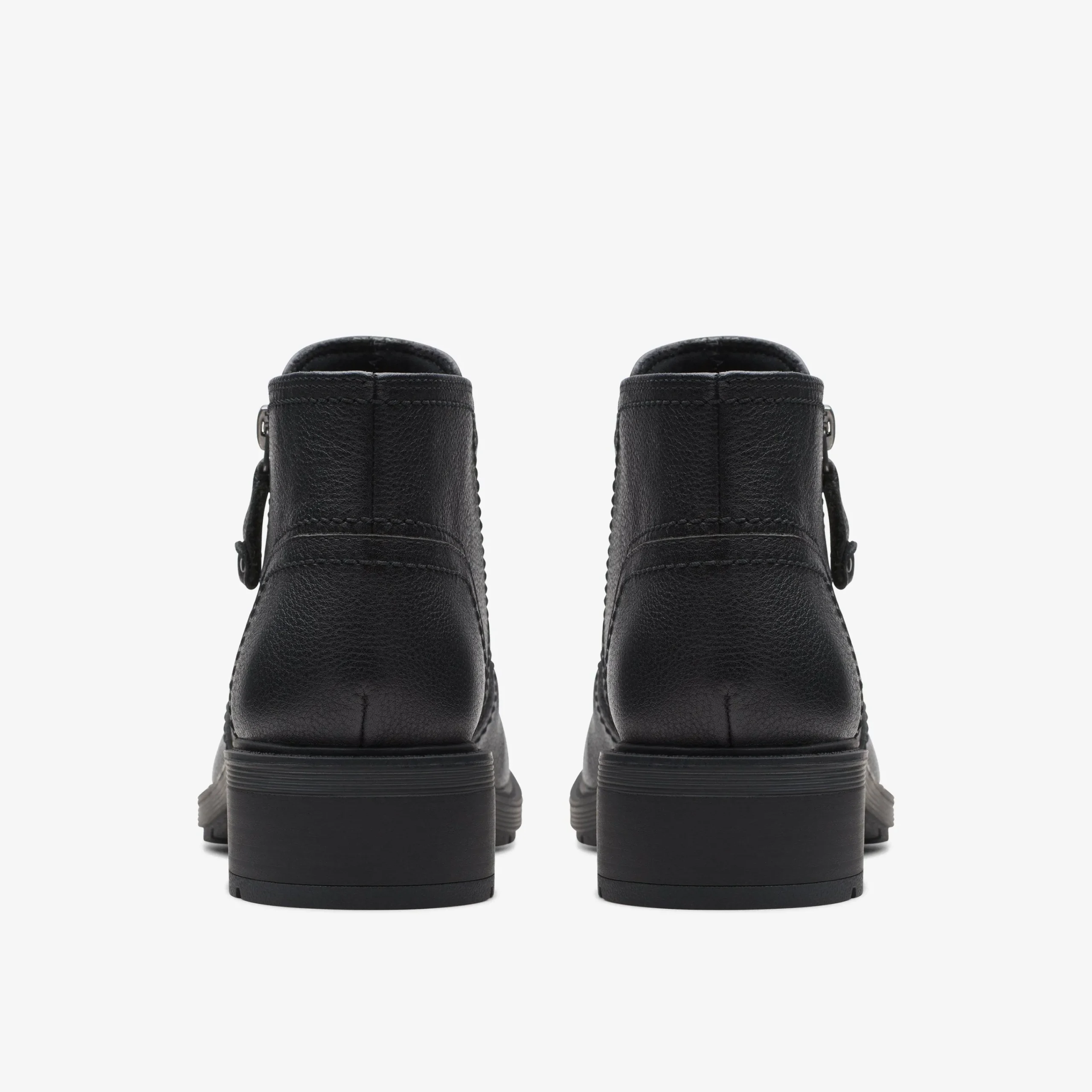 Clarks Hearth Dove Black Leather New