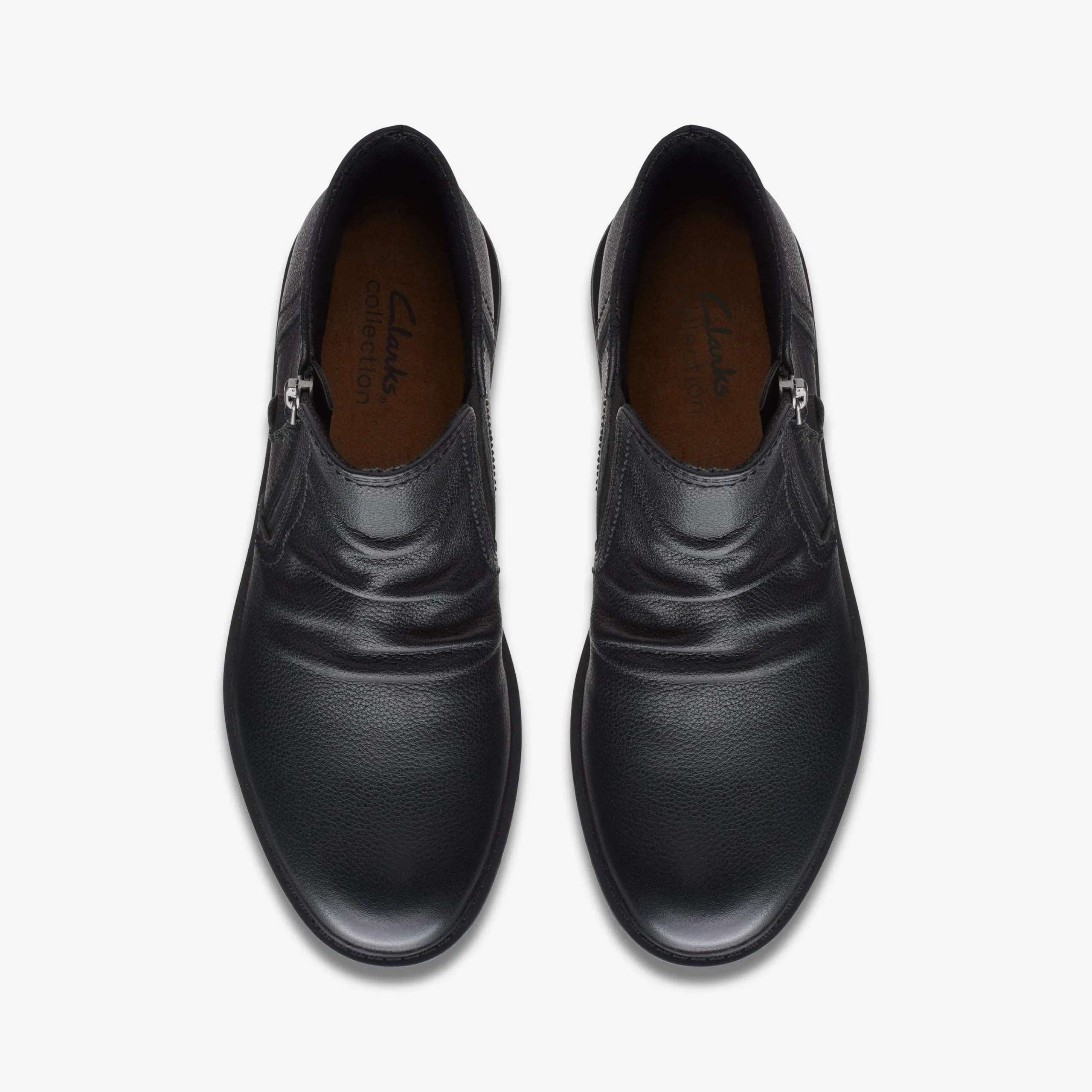 Clarks Hearth Dove Black Leather New