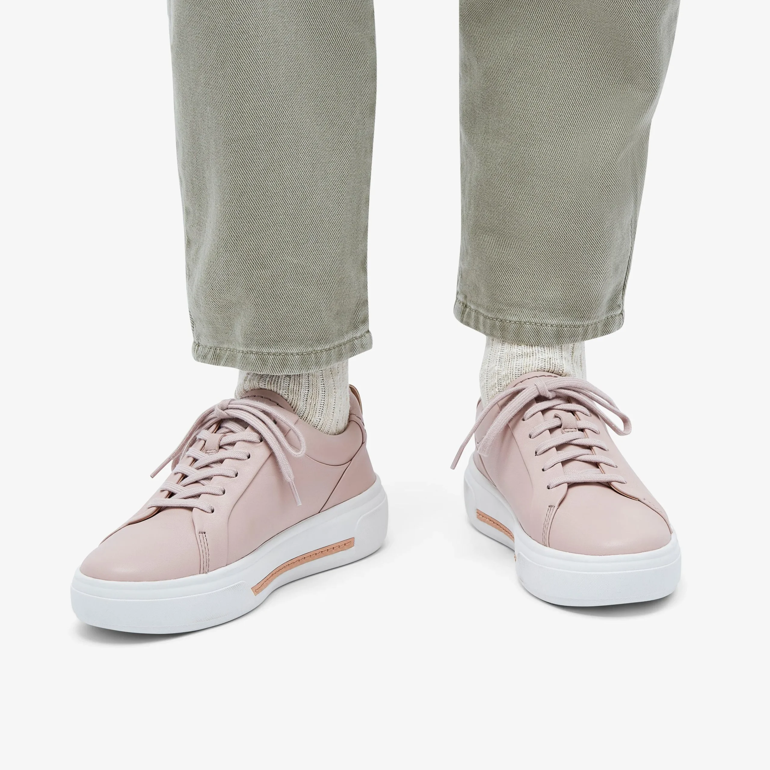Clarks Hollyhock Walk Rose Leather Clearance