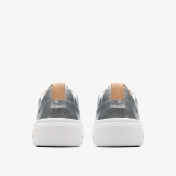 Clarks Hollyhock Walk Silver Leather Flash Sale