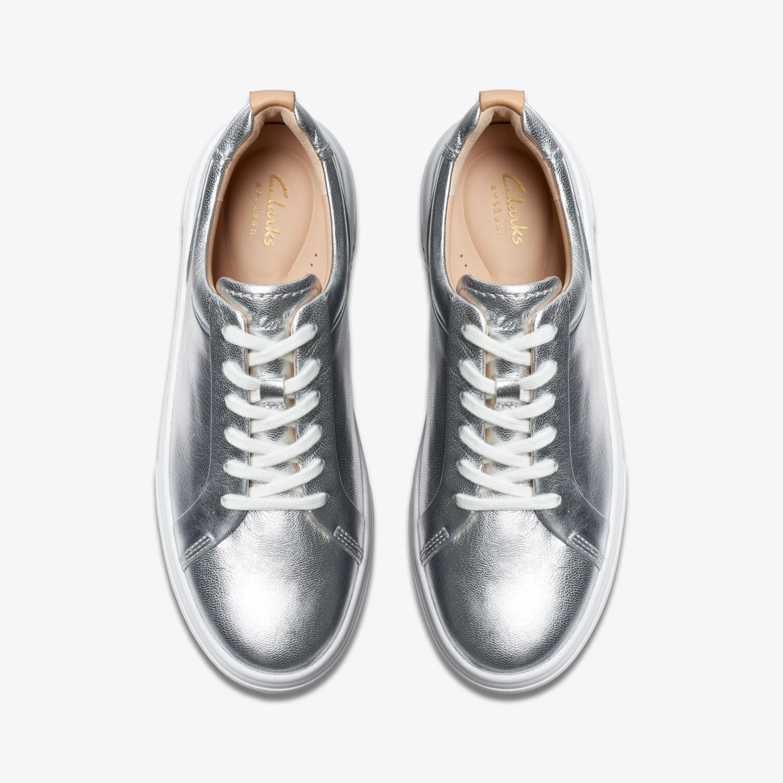 Clarks Hollyhock Walk Silver Leather Flash Sale