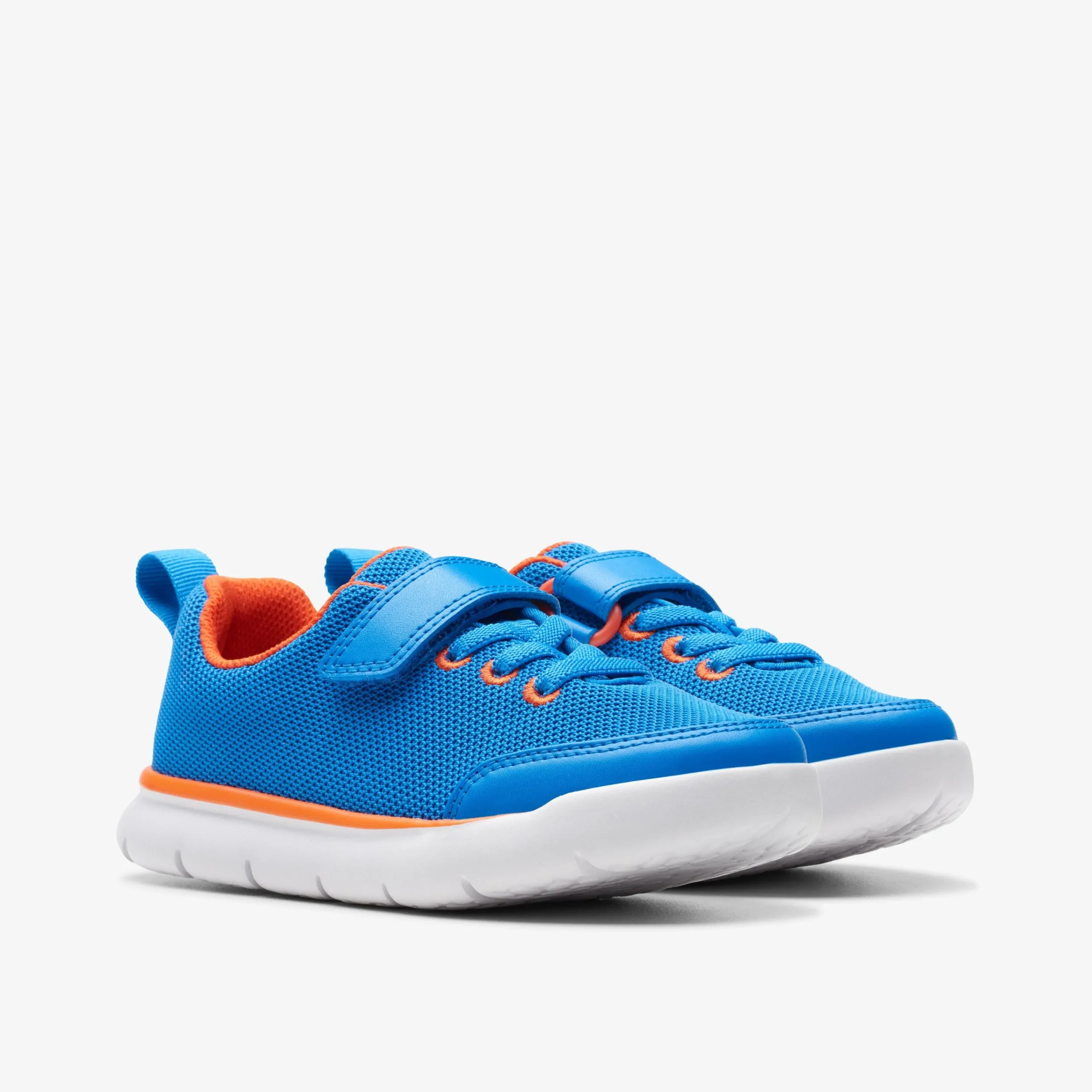 Clarks Hoop Run Kid Blue Synthetic Shop