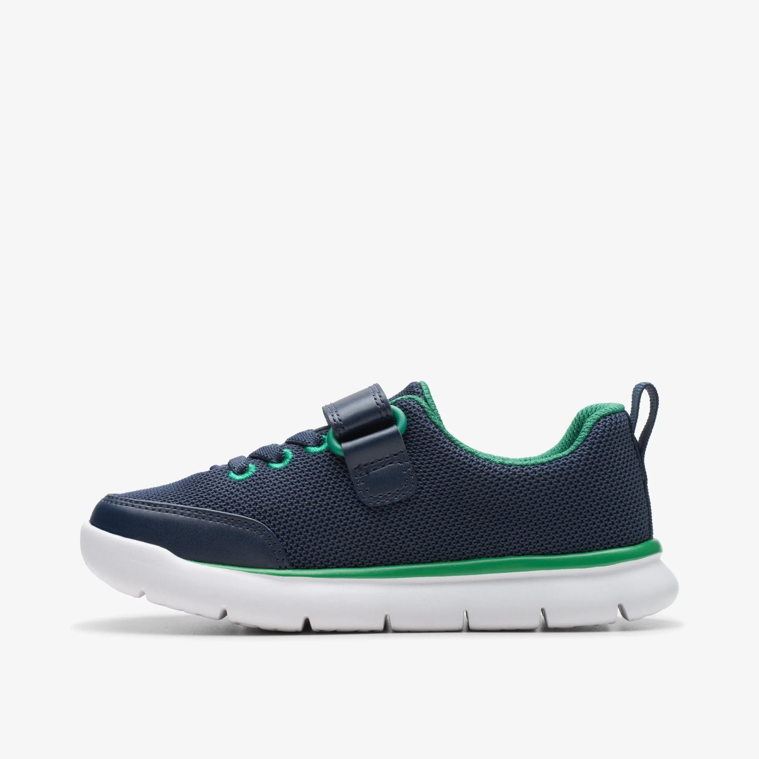 Clarks Hoop Run Kid Navy Synthetic Best