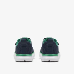 Clarks Hoop Run Kid Navy Synthetic Best