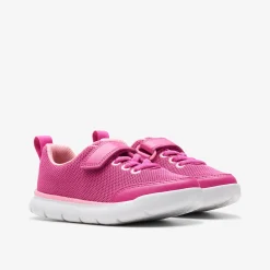 Clarks Hoop Run Kid Pink Synthetic Discount