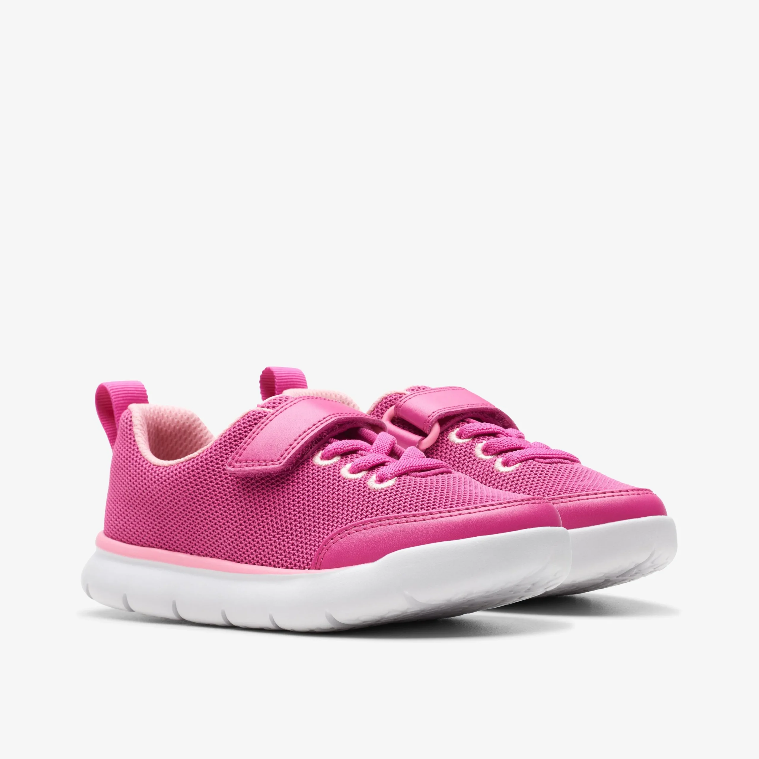 Clarks Hoop Run Kid Pink Synthetic Discount