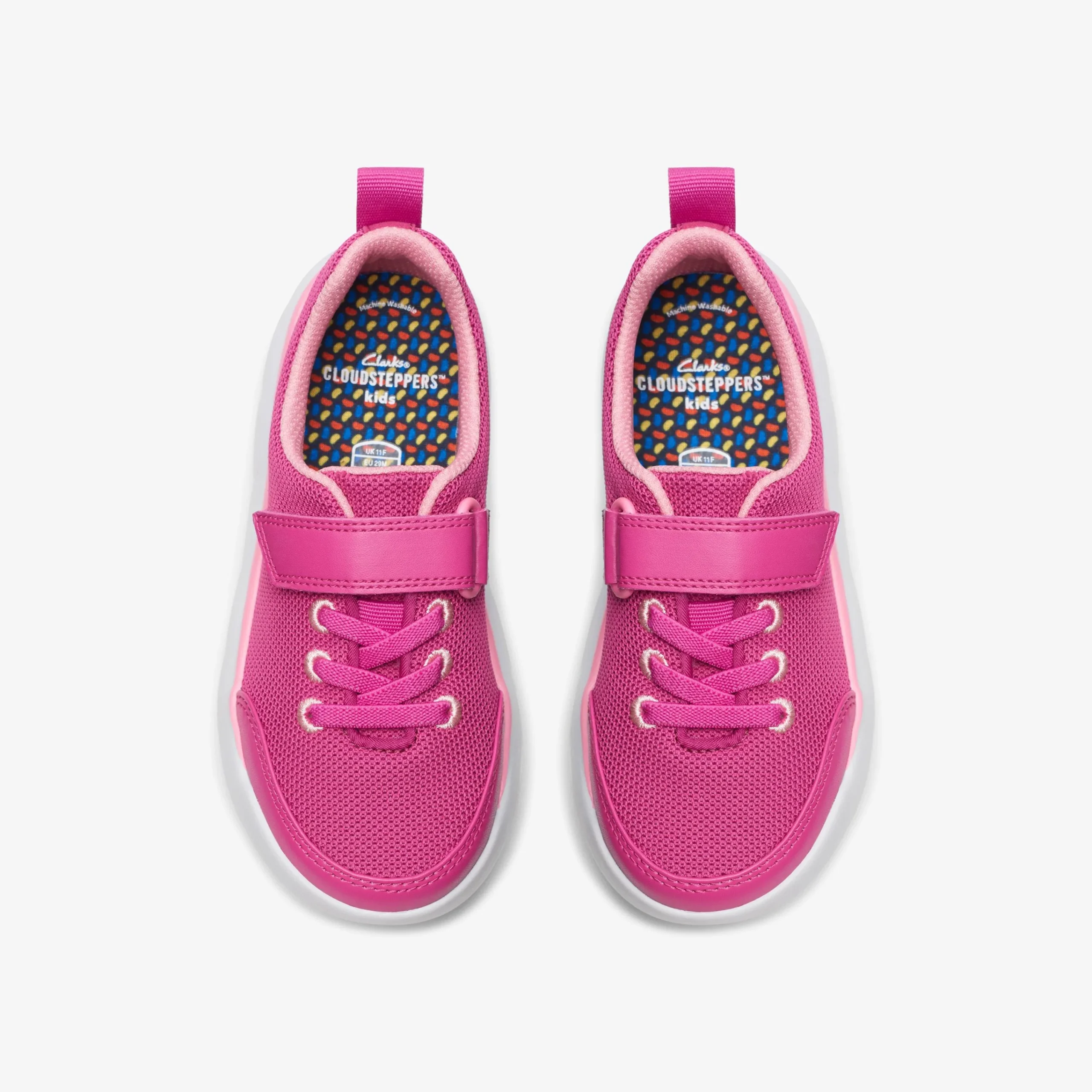 Clarks Hoop Run Kid Pink Synthetic Discount