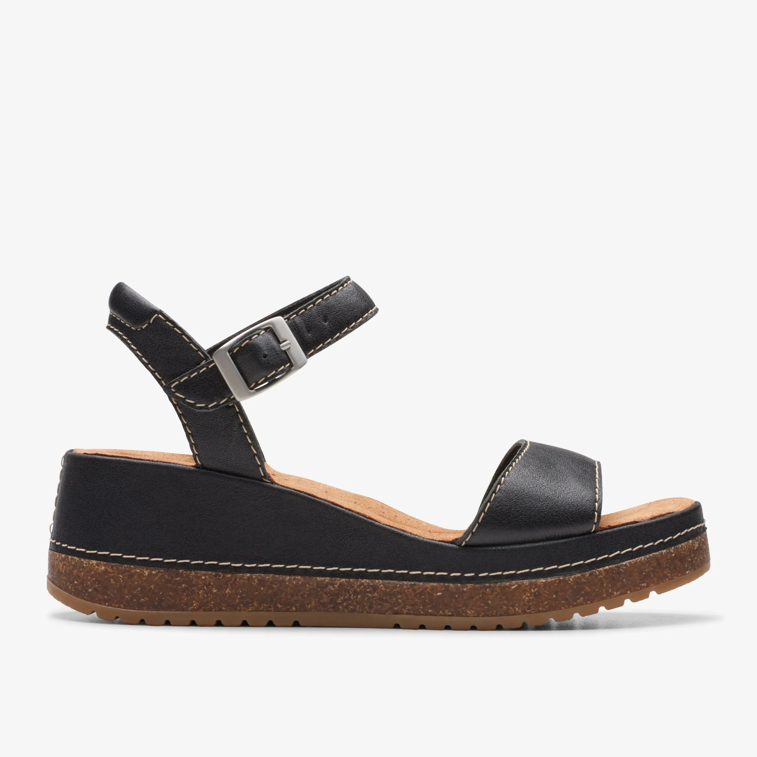 Clarks Kassanda Lily Black Leather Hot