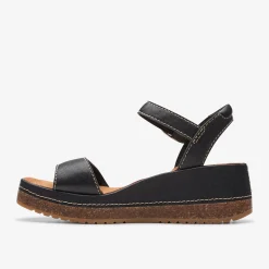 Clarks Kassanda Lily Black Leather Hot