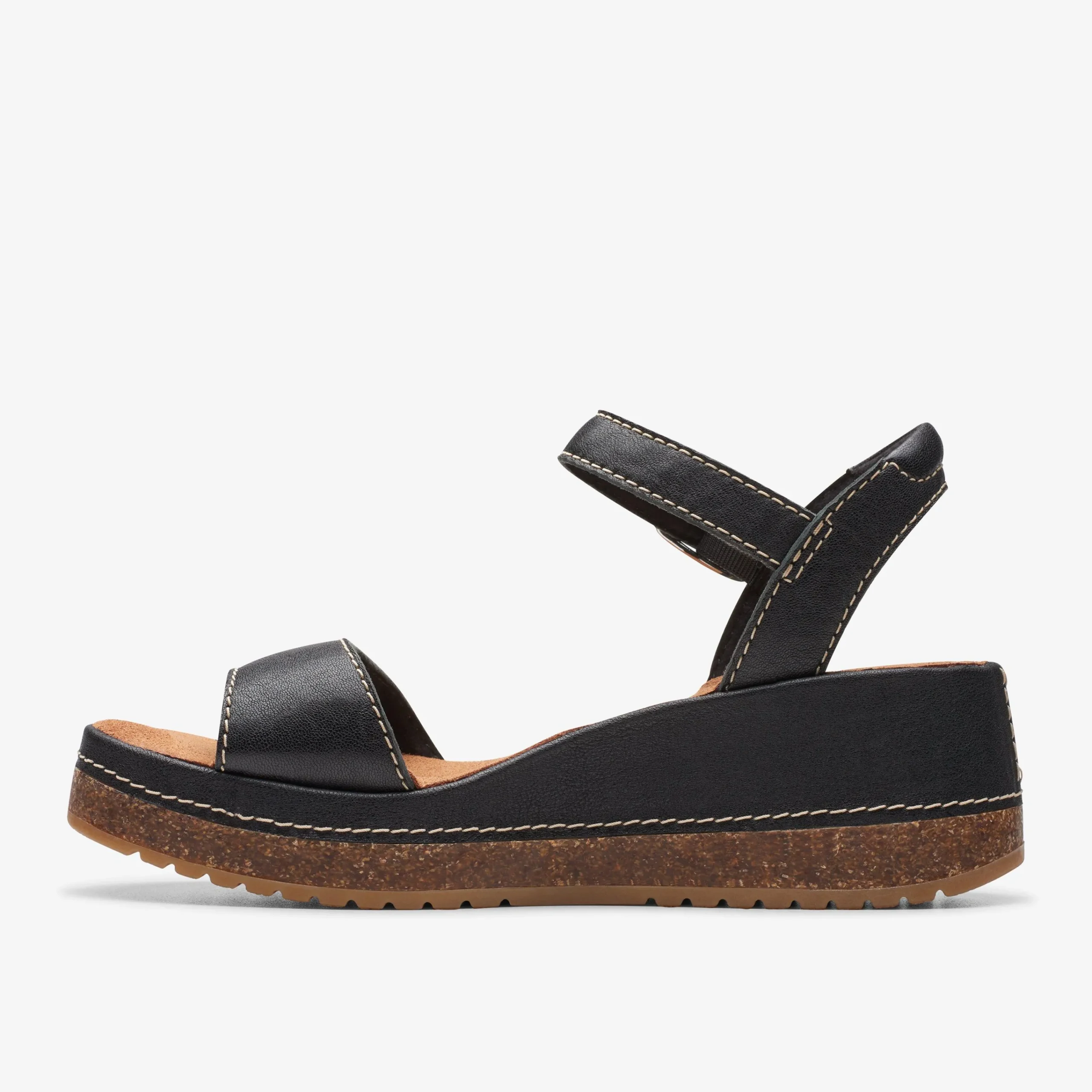 Clarks Kassanda Lily Black Leather Hot