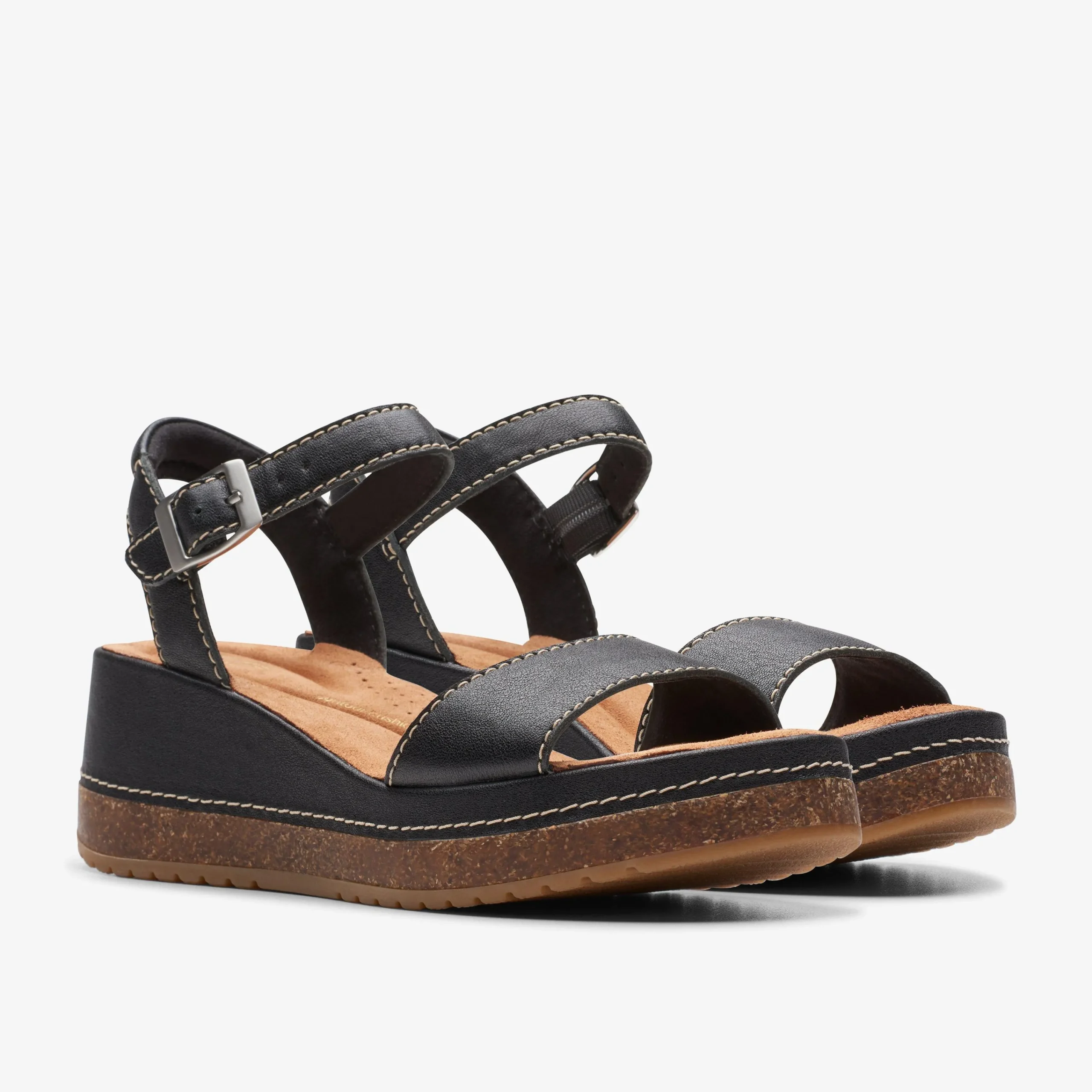 Clarks Kassanda Lily Black Leather Hot
