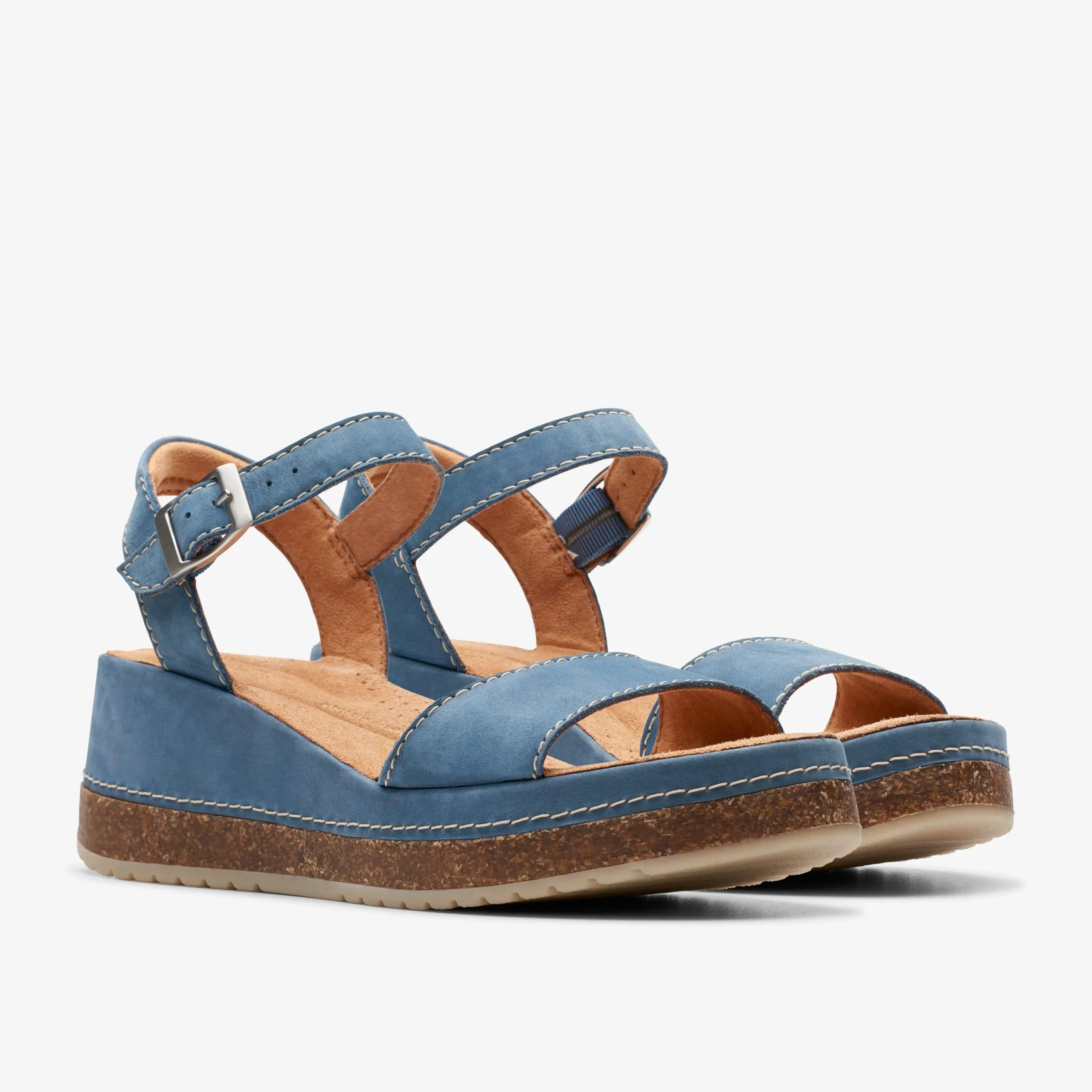 Clarks Kassanda Lily Blue Nubuck Best Sale