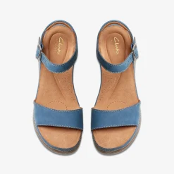Clarks Kassanda Lily Blue Nubuck Best Sale