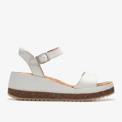 Clarks Kassanda Lily Off White Leather Hot