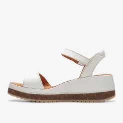 Clarks Kassanda Lily Off White Leather Hot