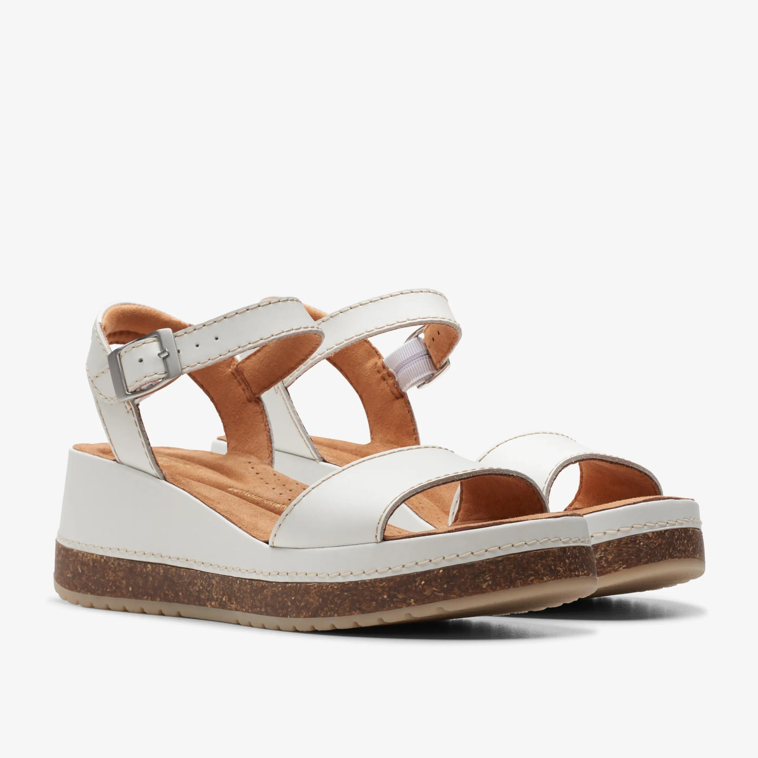 Clarks Kassanda Lily Off White Leather Hot