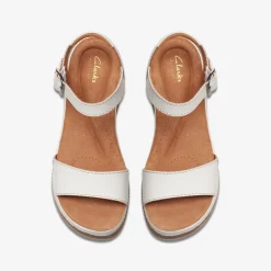 Clarks Kassanda Lily Off White Leather Hot