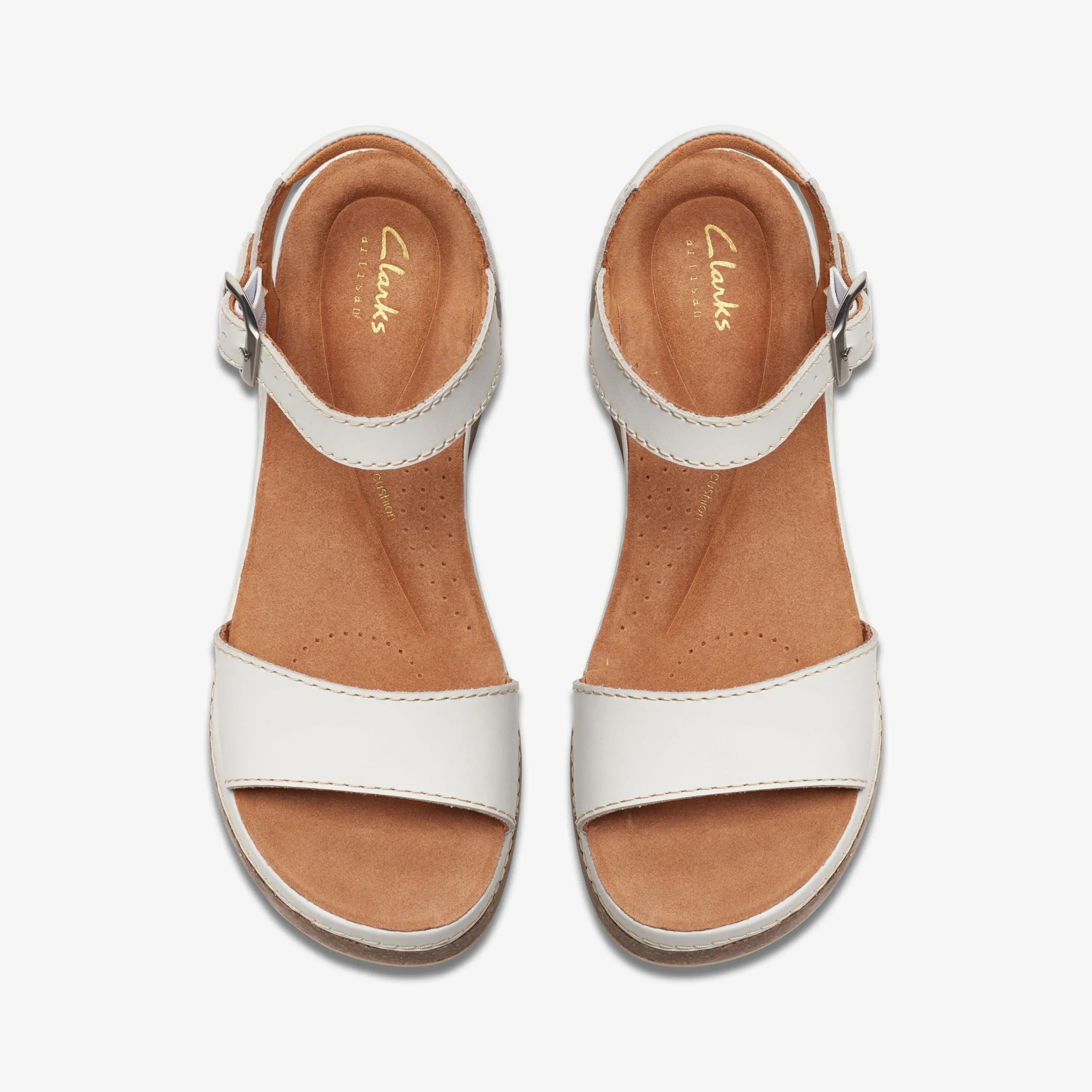 Clarks Kassanda Lily Off White Leather Hot