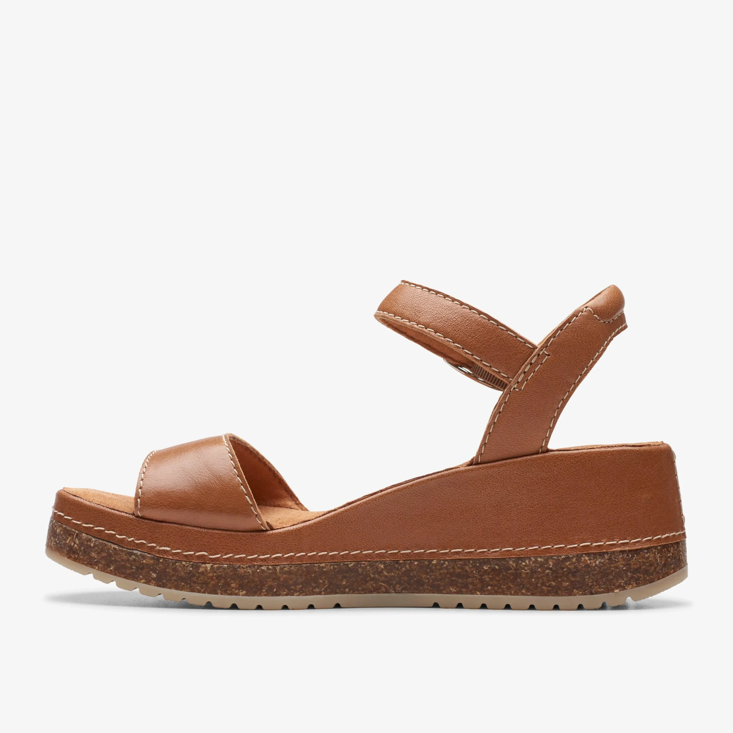 Clarks Kassanda Lily Tan Leather Flash Sale