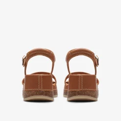 Clarks Kassanda Lily Tan Leather Flash Sale