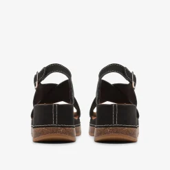 Clarks Kassanda Step Black Nubuck Flash Sale