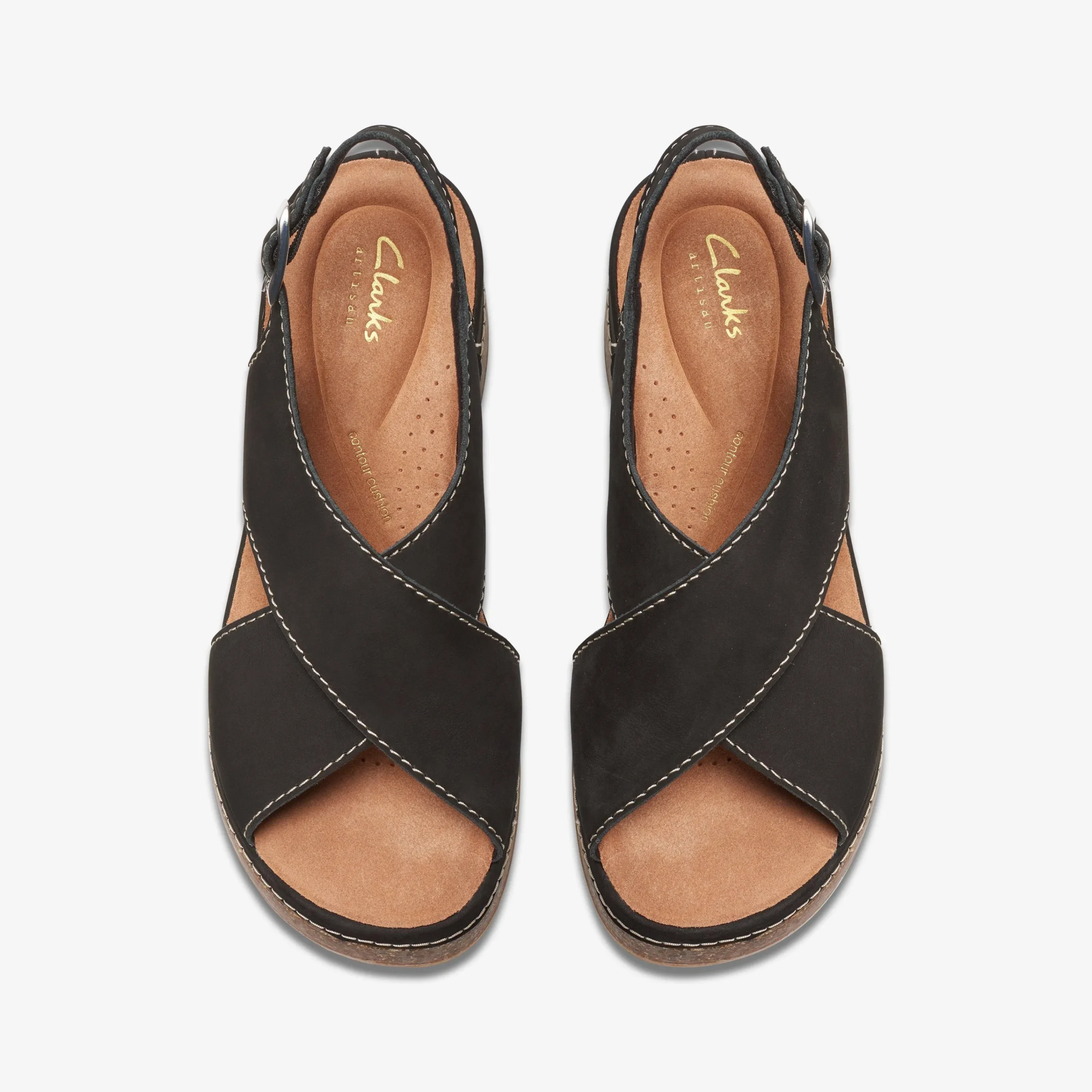 Clarks Kassanda Step Black Nubuck Flash Sale