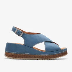 Clarks Kassanda Step Blue Nubuck Fashion