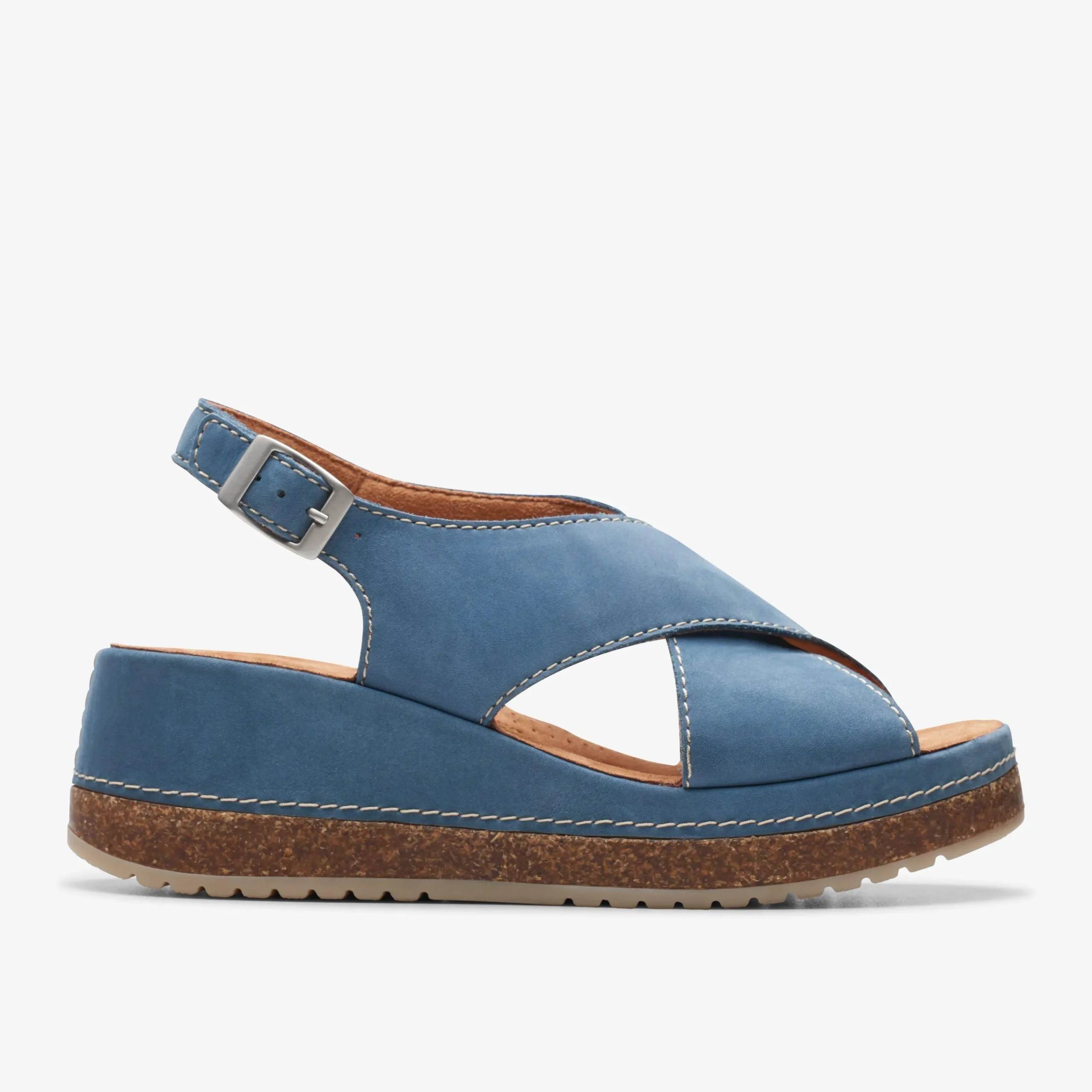 Clarks Kassanda Step Blue Nubuck Fashion