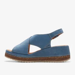 Clarks Kassanda Step Blue Nubuck Fashion