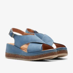 Clarks Kassanda Step Blue Nubuck Fashion