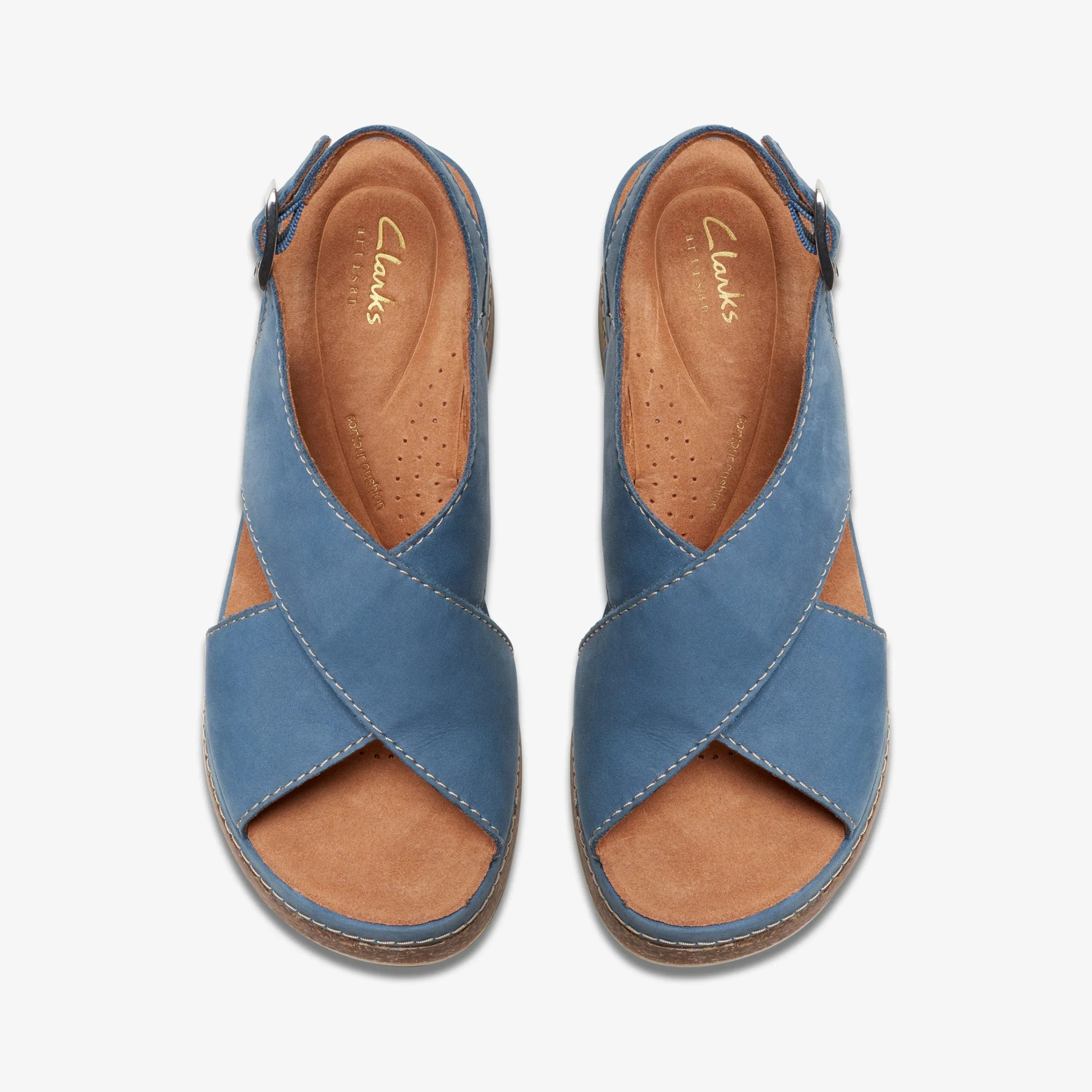 Clarks Kassanda Step Blue Nubuck Fashion