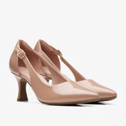 Clarks Kataleyna Rae Praline Patent Hot
