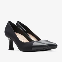 Clarks Kataleyna Rose Black Leather Sale