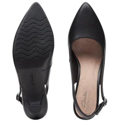Clarks Kataleyna Step Black Leather Clearance