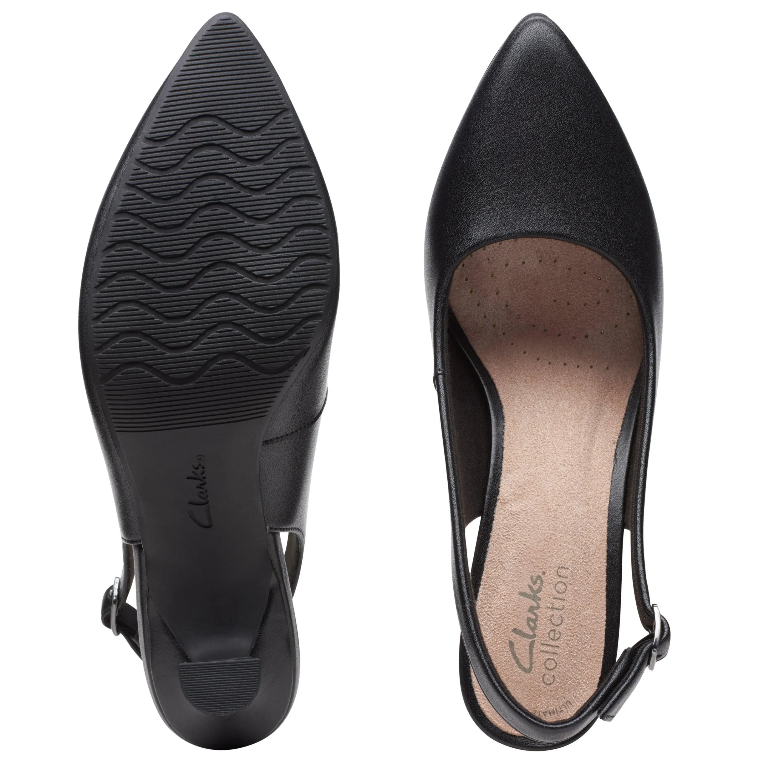 Clarks Kataleyna Step Black Leather Clearance