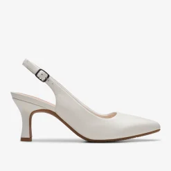 Clarks Kataleyna Step Off White Leather Cheap