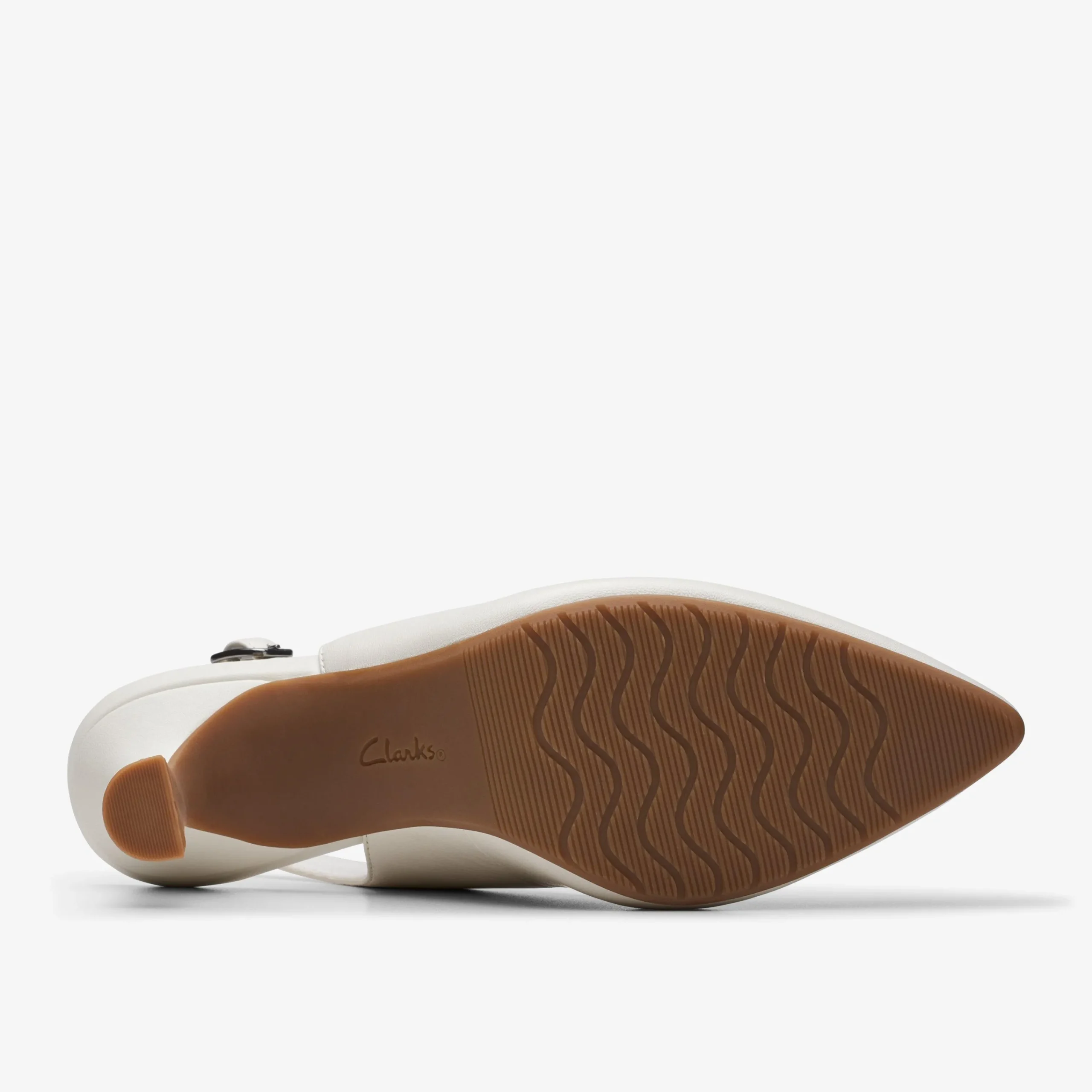 Clarks Kataleyna Step Off White Leather Cheap