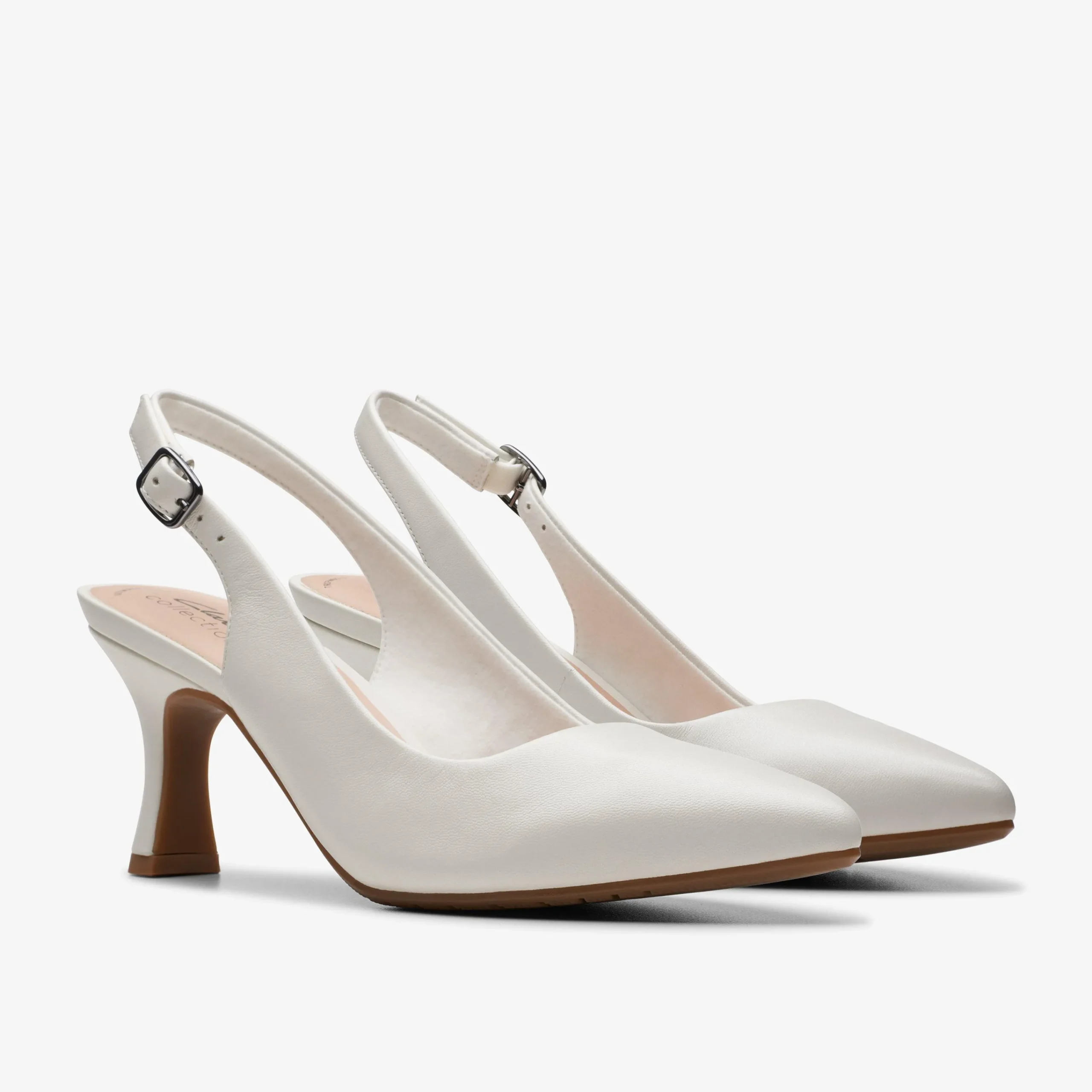 Clarks Kataleyna Step Off White Leather Cheap