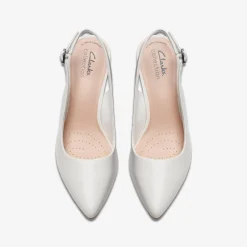 Clarks Kataleyna Step Off White Leather Cheap