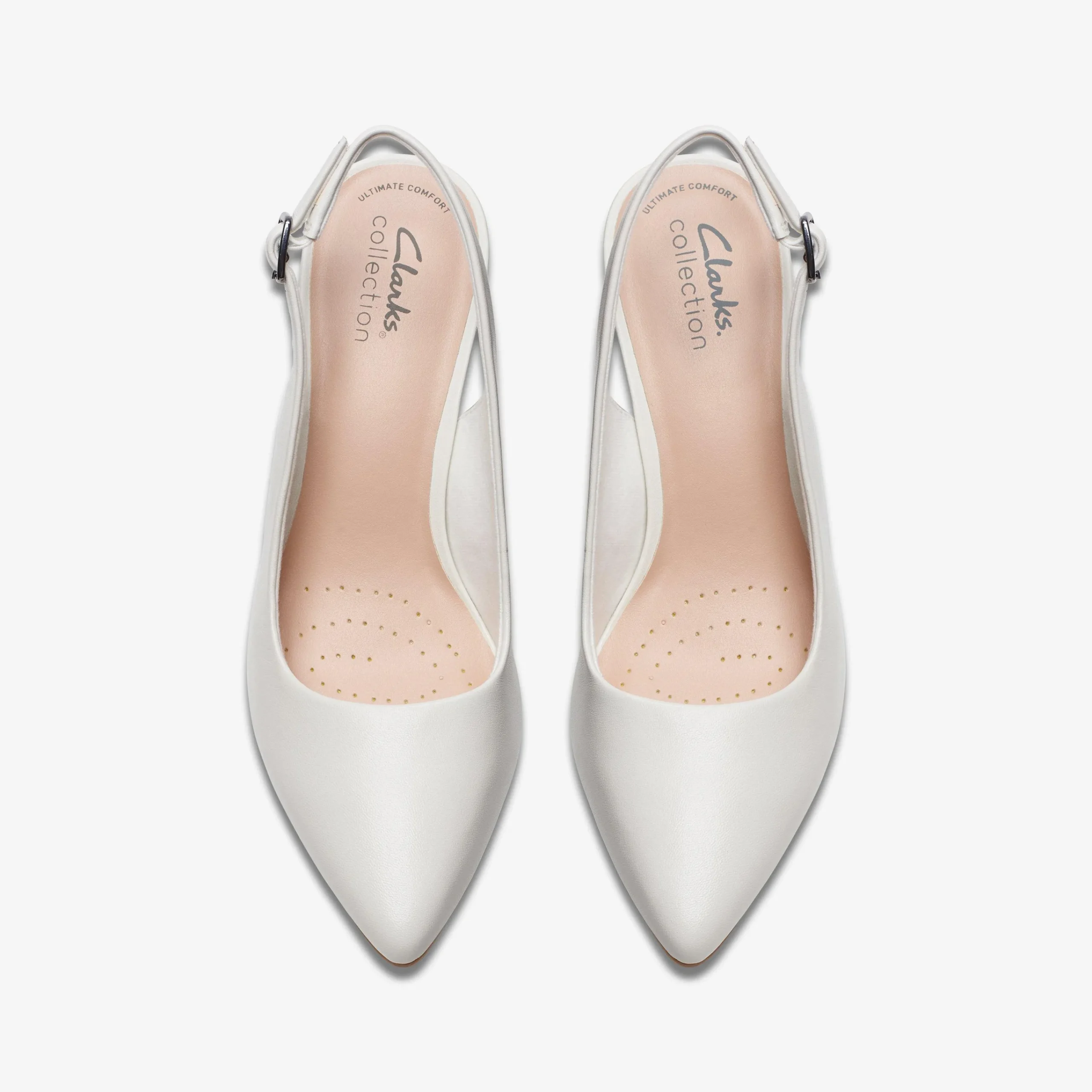 Clarks Kataleyna Step Off White Leather Cheap