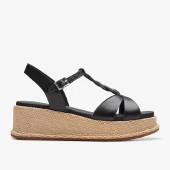 Clarks KIMMEI TWIST Black Leather Shop